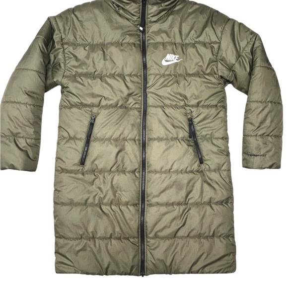 Nike Women's Green Therma-Fit Puffer Jacket size M - Picture 4 of 12